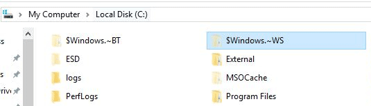 Как удалить папки $WINDOWS.~BT и $Windows.~WS