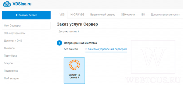 VDSina – VDS SSD хостинг для профессионалов